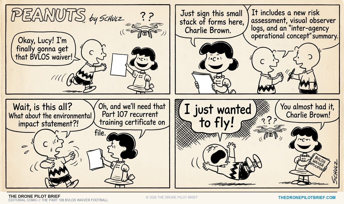 Editorial Comic: The Part 108 Regulatory Football