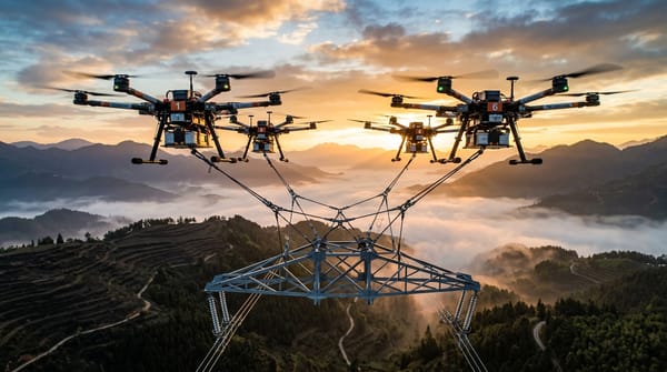 Six Drones Transport 780 KG Power-Grid Load in China: The Facts